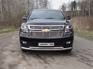 Передняя защита 76/50мм CHEVTAH16-23 Chevrolet Tahoe IV 2015-