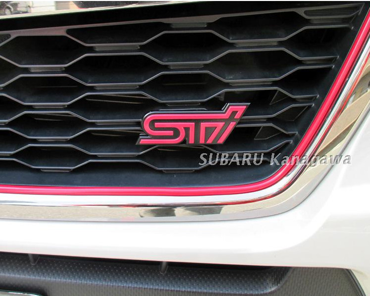 Кузовные эмблемы  ПЭК МОЛЛ Шильдик STI на решетку радиатора Япония для Subaru Forester 2018 - 2019