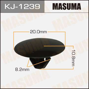 Клипса автомобильная (автокрепеж), уп. 50 шт. Masuma KJ-1239