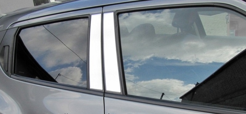 Накладки на внешние стойки дверей, 4 части, алюминий Alu-Frost 37-5304 для Renault Duster 2011-
