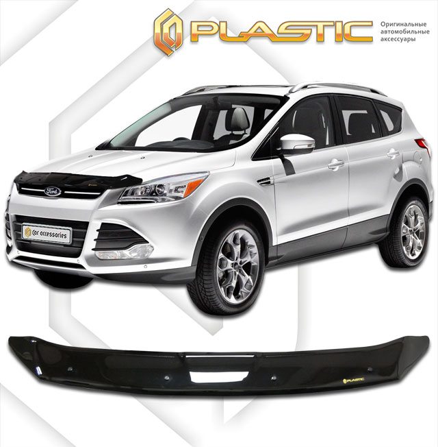 Дефлектор капота (Classic черный) Ford Kuga 2013 -