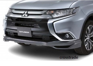 Спойлер - накладка переднего бампера MZ576616EX для Mitsubishi Outlander 2015 - 2018