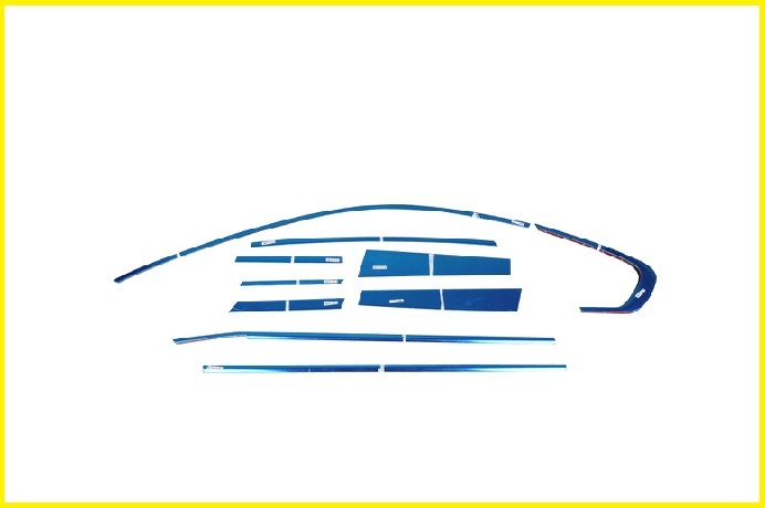Оконные хромированные молдинги для BMW X1 (E84) (2012 - 2015)