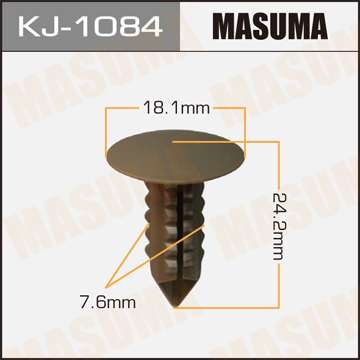 Клипса автомобильная (автокрепеж), уп. 50 шт. Masuma KJ-1084