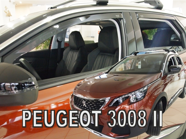 Дефлекторы боковых окон вставные 26157 HEKO для PEUGEOT 3008 2017 -