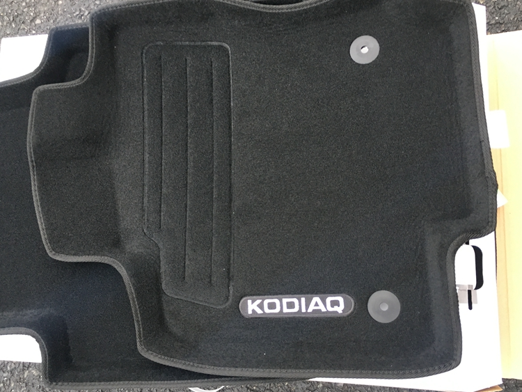 3D коврики в салон ворсовые Original part Skoda Kodiaq 2017-