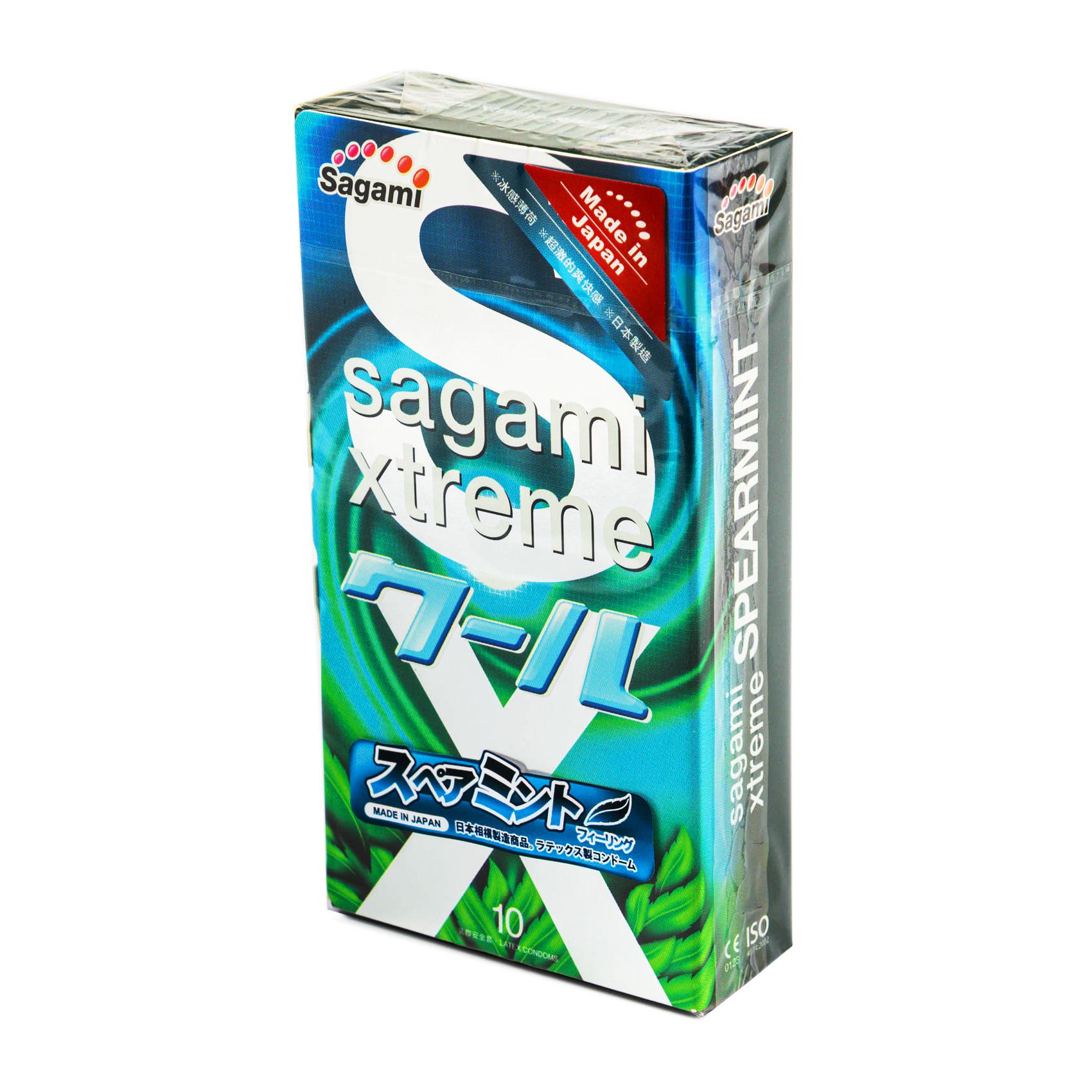 Презервативы Sagami Xtreme 0,04 Mint, латекс, 10 шт