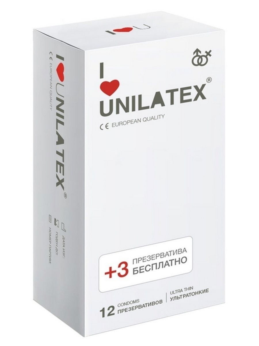 Презервативы Unilatex Ultra Thin ультратонкие, 12 шт