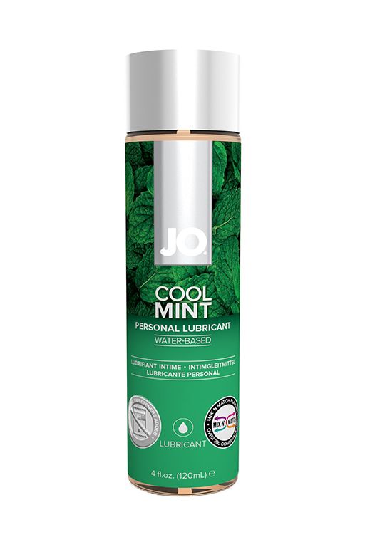 Ароматизированные  Розовый Кролик Вкусовой лубрикант JO Cool Mint H2O Мята, 120 мл