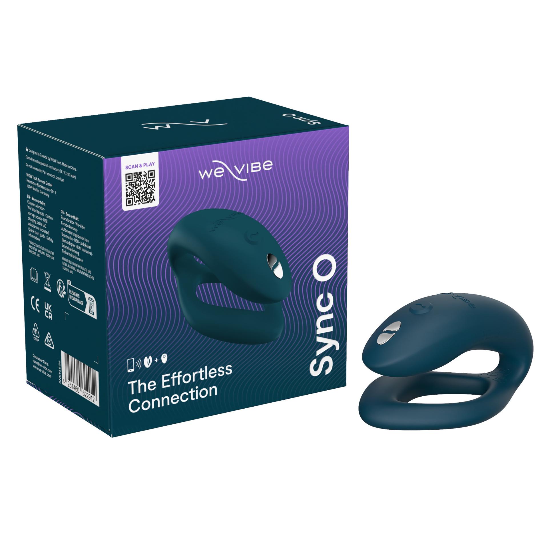 Вибратор для пар We-Vibe Sync O, бархатно-зеленый