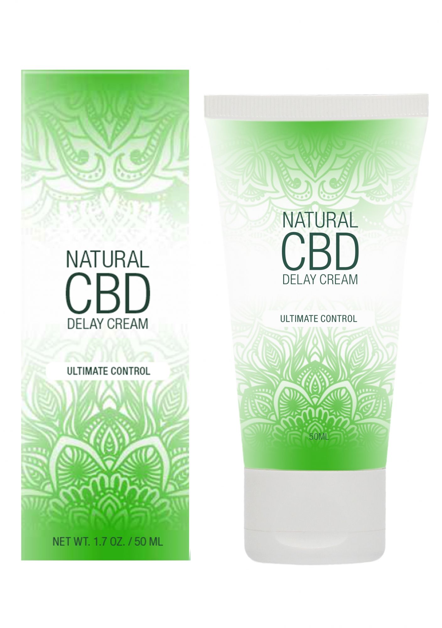 Продлевающие  Розовый Кролик Крем пролонгирующий Natural CBD, 50 мл