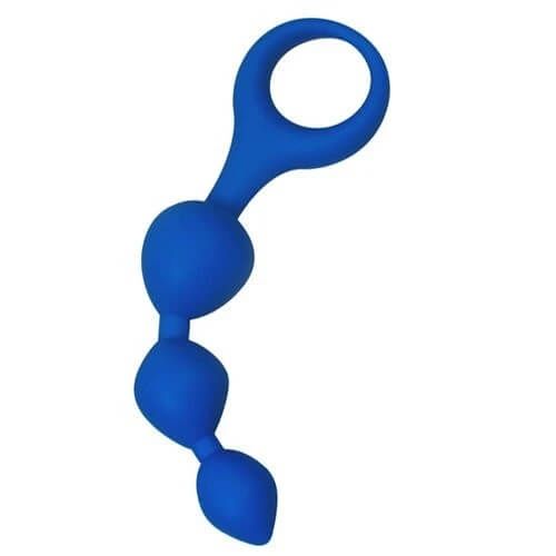 Универсальный массажер Adrien Lastic Dildo Silic triball Blue, синий