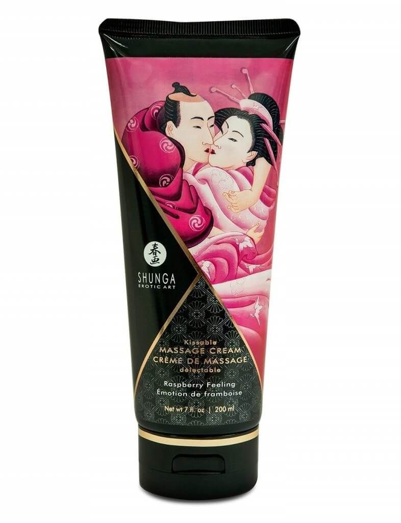 Крем массажный съедобный Shunga Raspberry Feeling, 200 мл