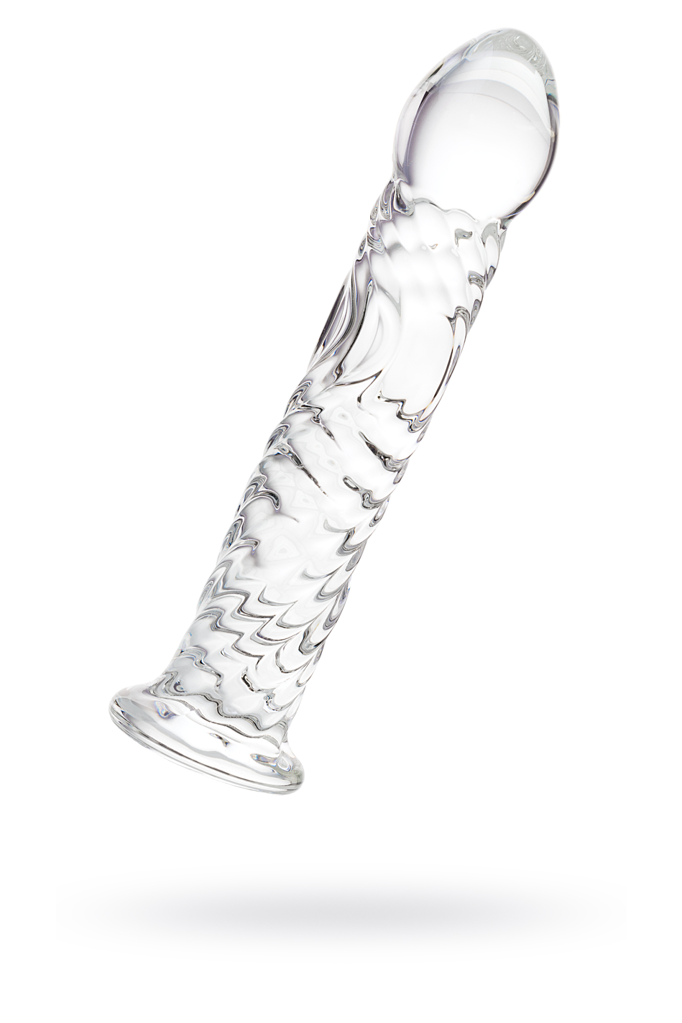 Нереалистичный фаллоимитатор Sexus Glass, стекло, прозрачный, 16,5 см