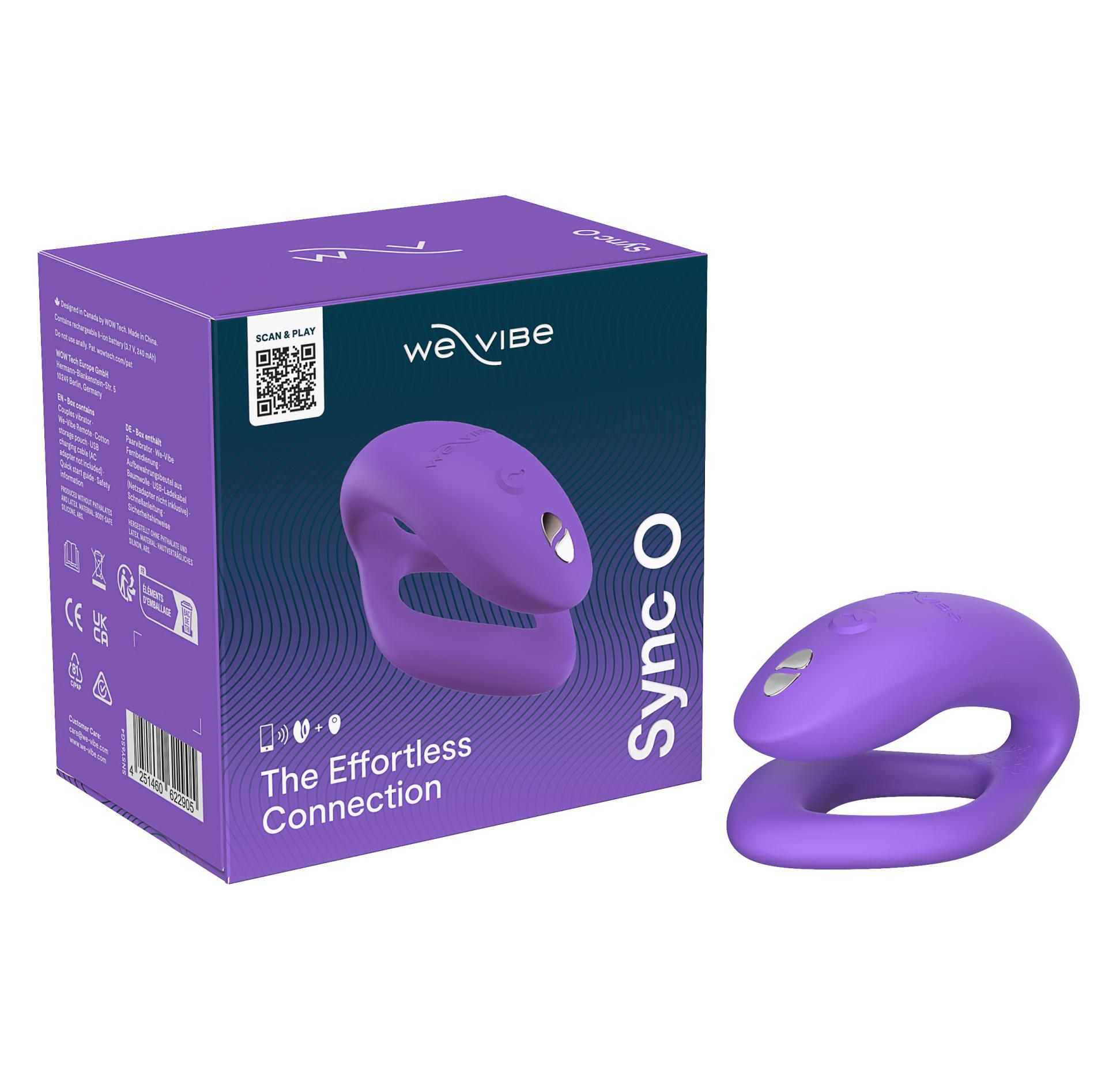 Вибратор для пар We-Vibe Sync O, светло-фиолетовый