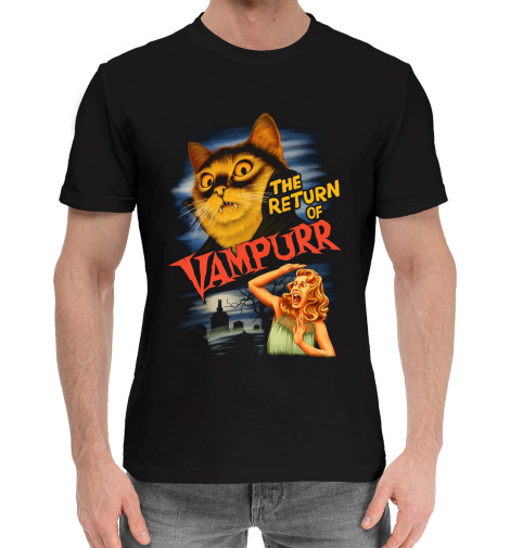 Мужская хлопковая футболка The return of vampurr