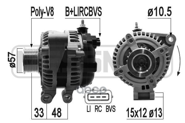 Генератор 14v 150a Era арт.