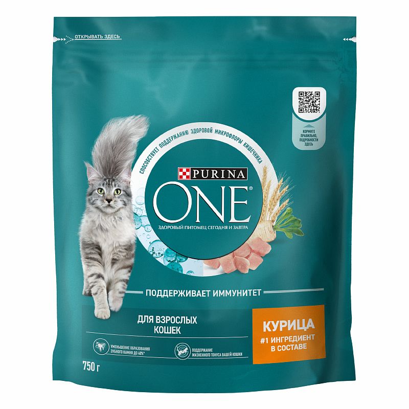 PURINA ONE ADULT / Сухой корм Пурина УАН для взрослых кошек с курицей