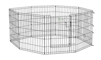 MidWest Life Stages w/Full MAX Lock Door / Вольер Мидвест 8 панелей с дверью Черный