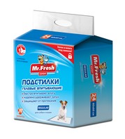 Mr.Fresh Expert Regular / Подстилки Мистер Фреш Гелевые впитывающие с Липкими фиксаторами