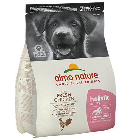 Almo Nature Holistic Puppy Medium Chicken / Сухой корм Алмо Натюр Холистик для Щенков Средних пород с Курицей