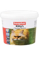 Beaphar Kitty's+Taurine+Biotin / Кормовая добавка Беафар для кошек Витаминированное лакомство с Таурином и Биотином (сердечки)