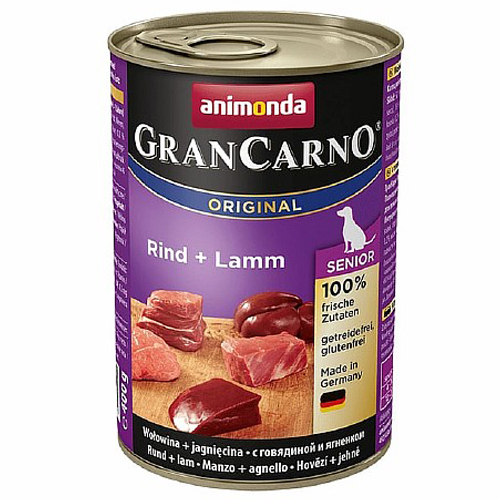  Animonda GranCarno Original Adult / Консервы Анимонда для собак с Говядиной и Ягненком (цена за упаковку)