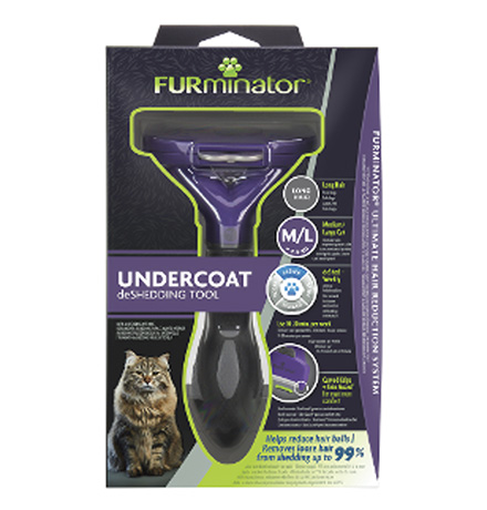 FURminator Medium/Large Cat Long Hair / Фурминатор для кошек Средних и Крупных пород с Длинной шерстью