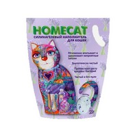 Homecat / Силикагелевый наполнитель Хоумкэт для кошачьего туалета аромат Лаванда