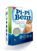  Pi-Pi Bent DeLuxe Fresh Grass / Наполнитель ПиПиБент для кошачьего туалета Комкующийся Свежая трава