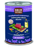 Solid Natura Holistic Monoprotein / Консервы Солид Натура Беззерновые для собак Ягнёнок (цена за упаковку)