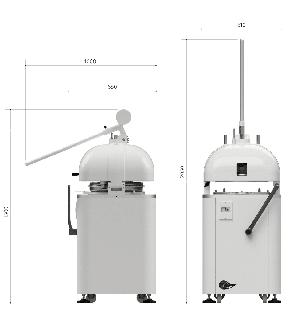 Тестоделитель-округлитель Panero SPA RP M 30