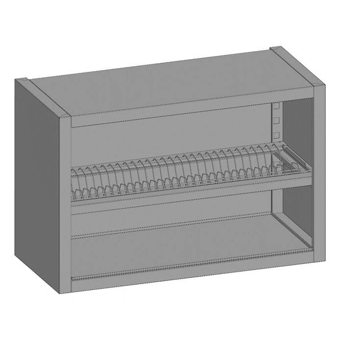 Навесные  Restoll Полка навесная открытая Restoinox ПНО-Т-7/4