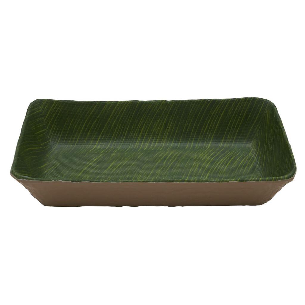 Салатник 1,1л 26,5х16,2х6,2см Green Banana Leaf пластик меламин P.L. Proff Cuisine | JW50106-TAI