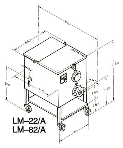   Restoll Мясорубка Koneteollisuus Oy (KT) LM-82/А унгер