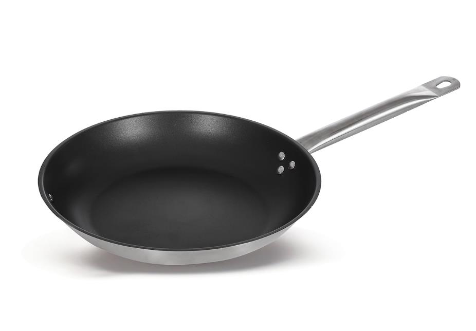 Сковорода CuisinAid CD-FP22NS d=220, h= 50 нерж, тройное дно, индукция, антипригарное покрытие