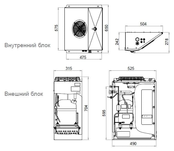  Сплит-система среднетемпературная Polair SM109P (1601092d)