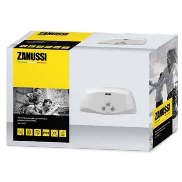   Restoll Электрический проточный водонагреватель 5 кВт Zanussi 3-logic TS (5,5 kW) - душ+кран