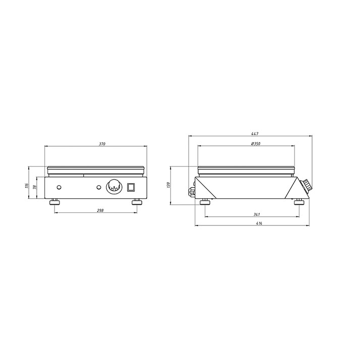 Блинница Grill Master Ф1БкрЭ 350 мм 21806