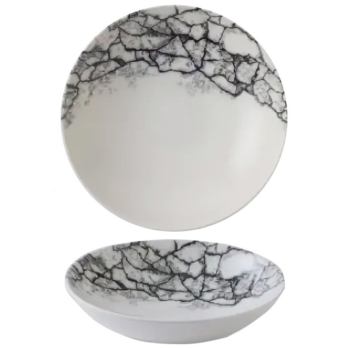 Салатник 1,14л d24,8см без борта Churchill KAQBEVB91 цвет Kintsugi Quartz Black