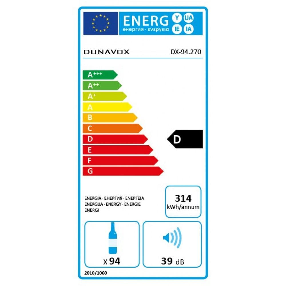 Шкаф винный Dunavox DX-94.270DBK