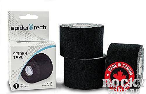 Кинезио тейп Kinesiology Sports Tape, черный, 500*5 см