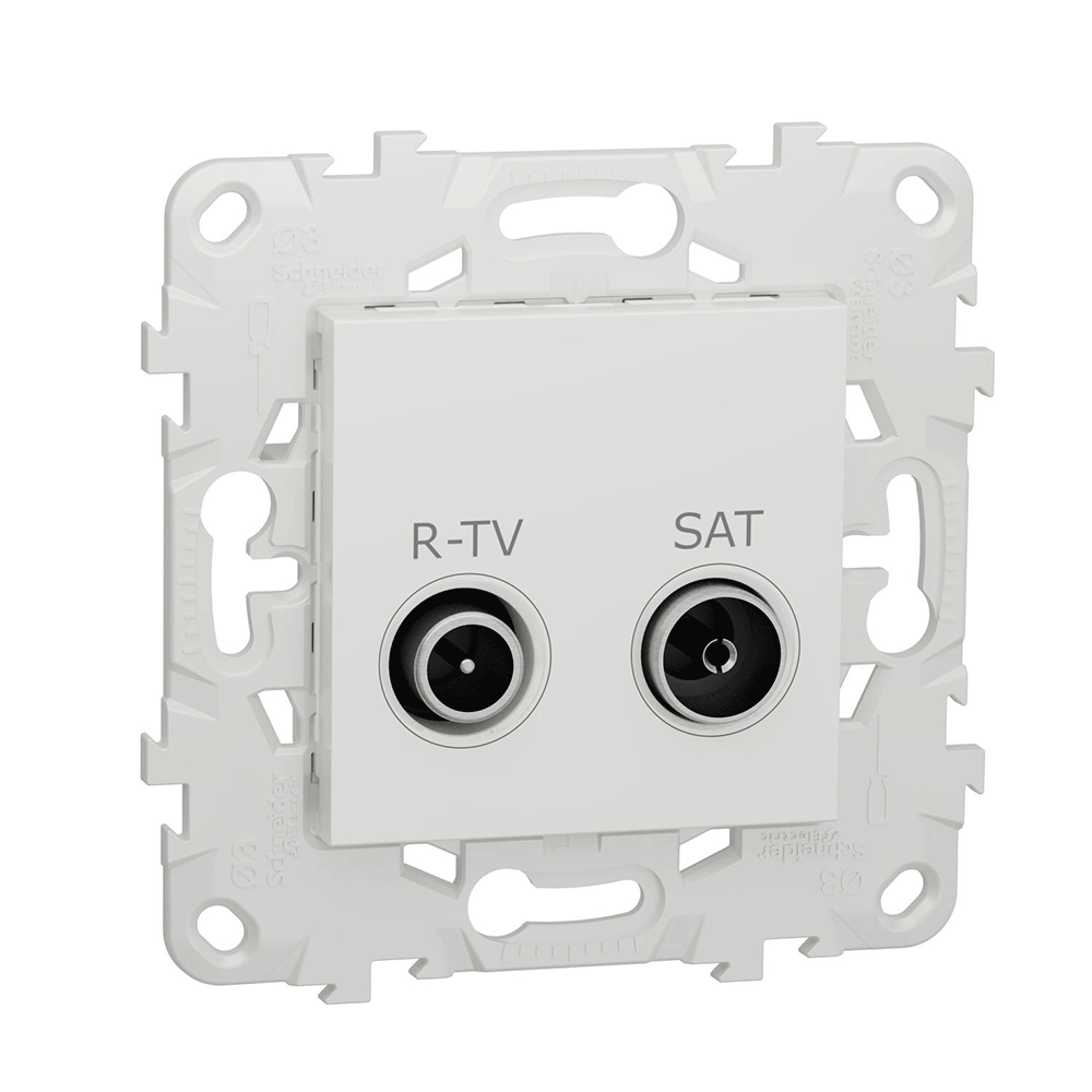 Розетка R-TV/ SAT оконечная Unica NEW Schneider Electric белый NU545518