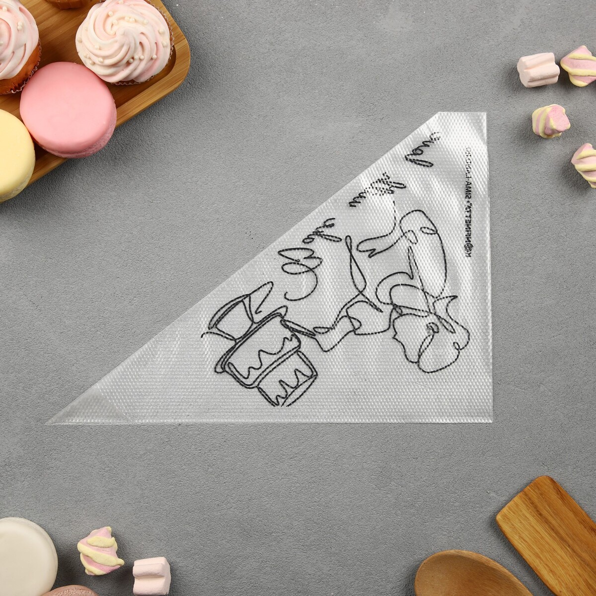Мешки, шприцы, насадки Кондитерские мешки bake with love, (l) 38×24 см, 50 шт., konfinetta
