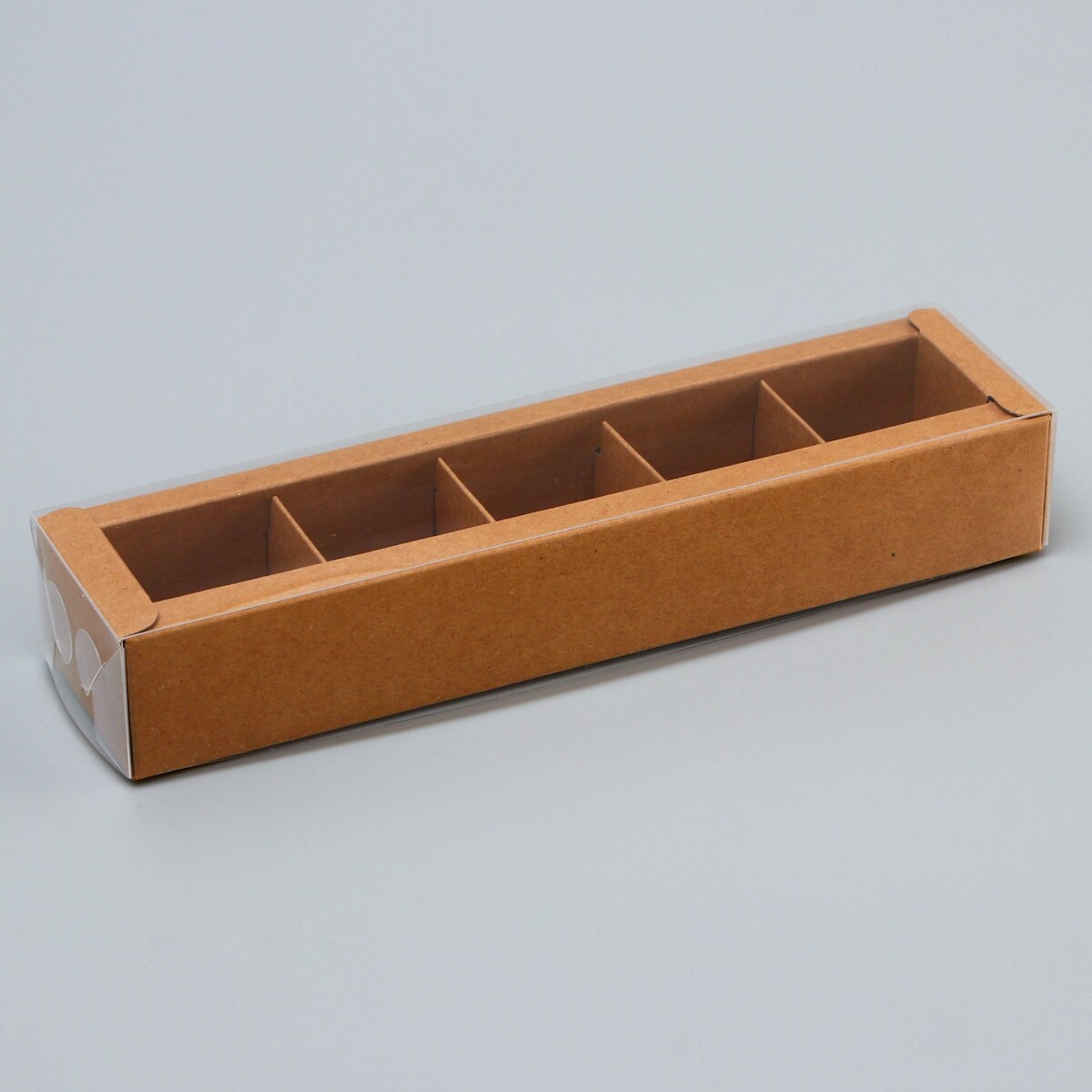 Коробка для 5 конфет, 22×5.5×3.5 см