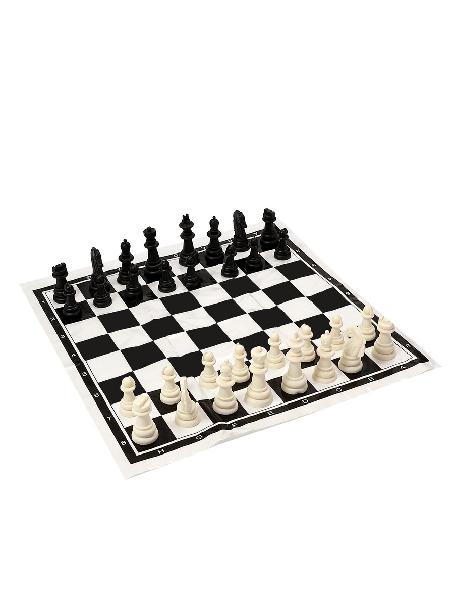 Шашки, шахматы и нарды  GroupPrice Шахматы классические, 40×40 см, фигуры пластик, поле пвх