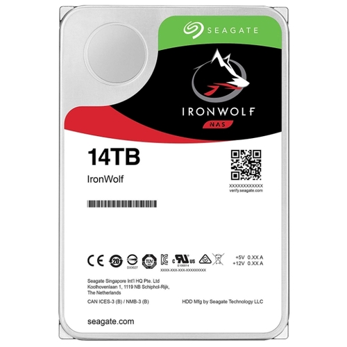 Жесткий диск (HDD) Seagate 14Tb IronWolf, 3.5, 7200rpm, 256Mb, SATA3 (ST14000VN0008)