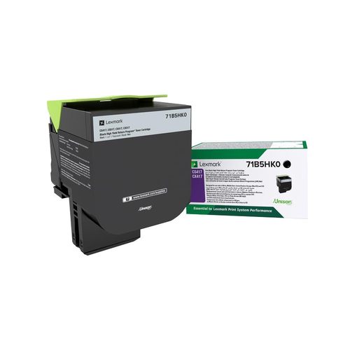 Картридж лазерный Lexmark 71B5HK0, черный, 6000 страниц, оригинальный для Lexmark CS417dn, CX417dn