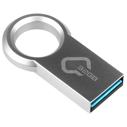 Флеш-накопители USB 3.0  E2E4 Флешка 32Gb USB 3.0 QUMO RING, серебристый (QM32GUD3-Ring)