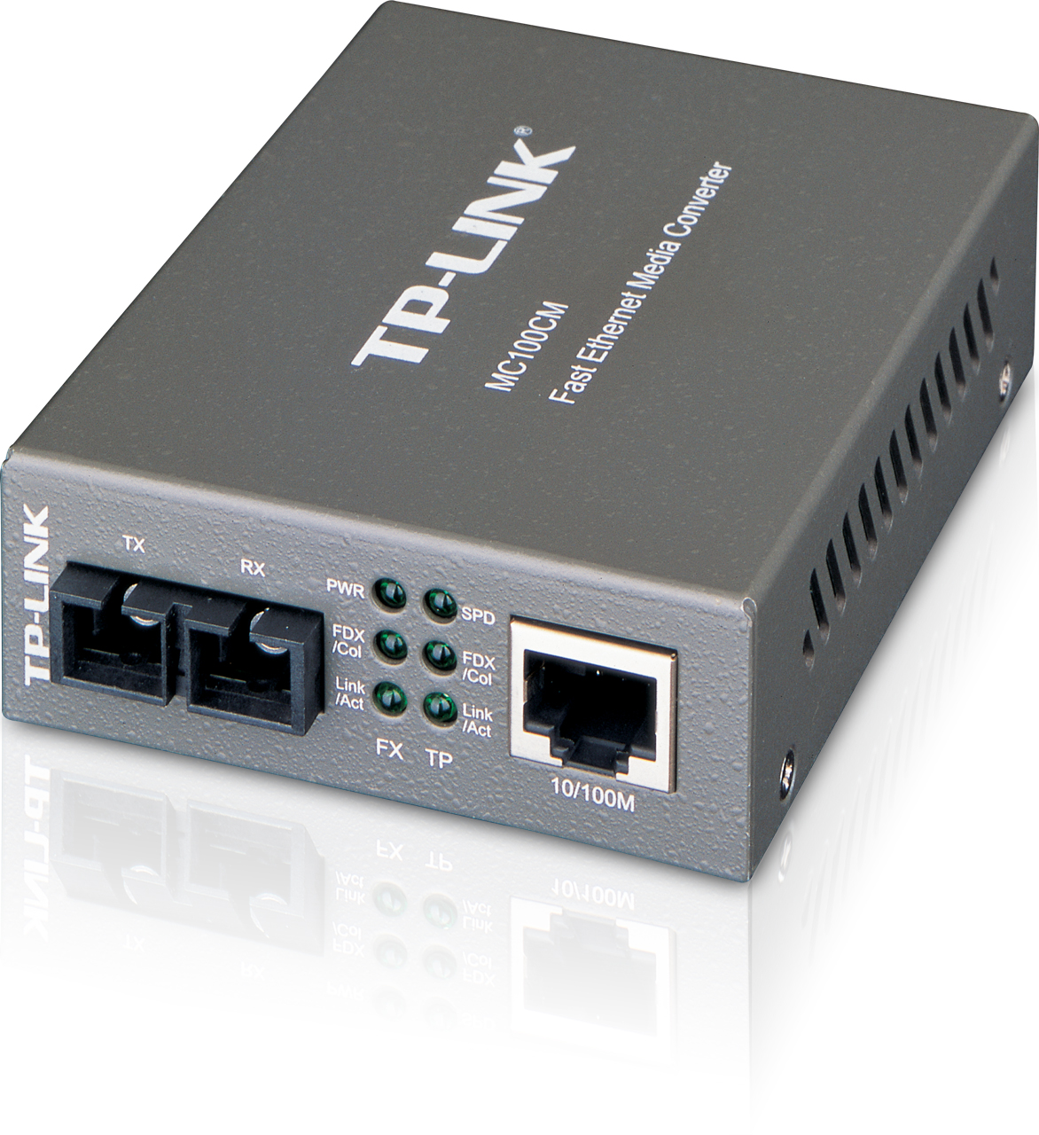Медиаконвертер TP-LINK MC100CM, 1 порт Ethernet 100 Мбит/с, 1 порт SC 100 Мбит/с